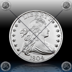 1oz ZDA  "LIBERTY ROUND - THE KING " UNC